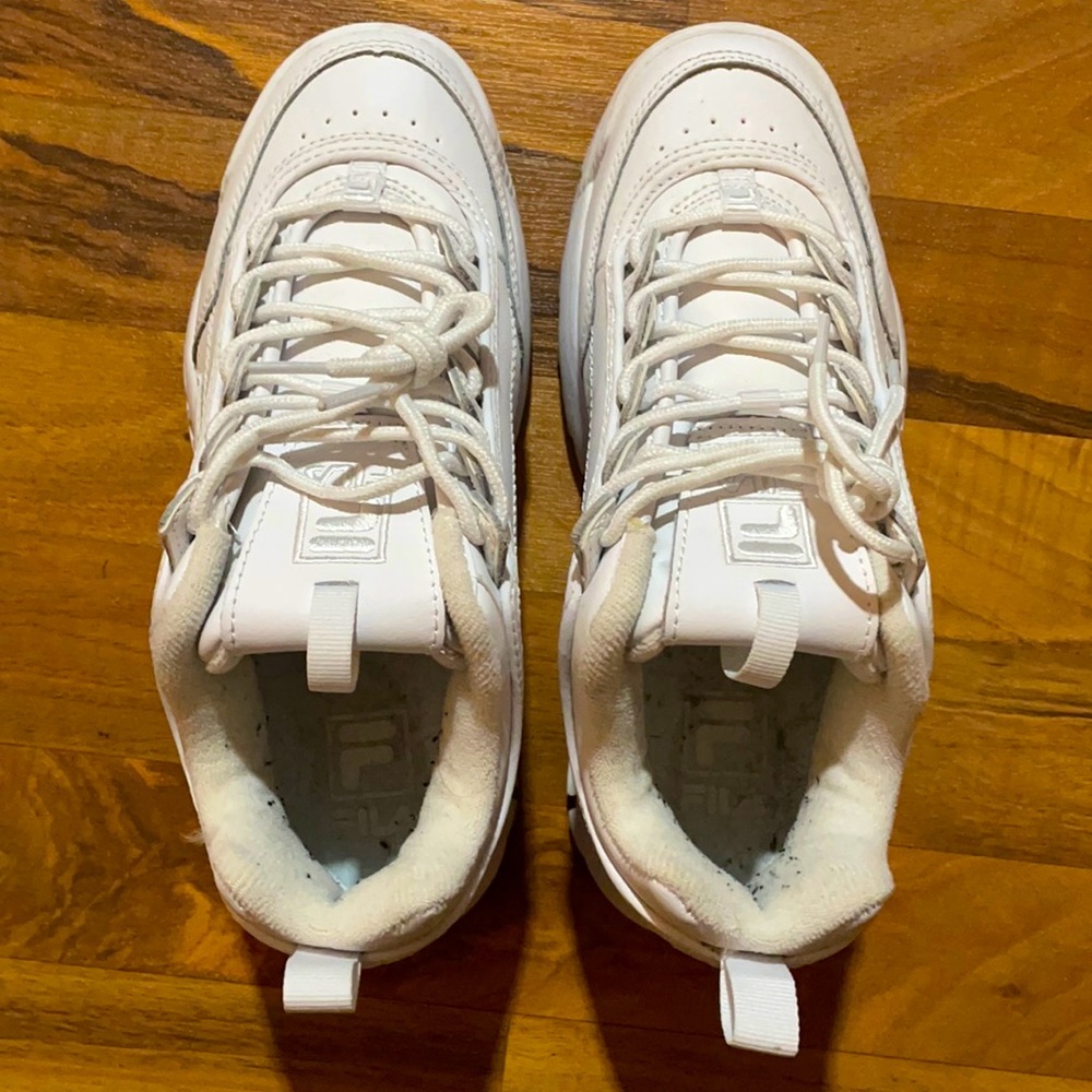 Fila Women’s Disruptor All White Shoes